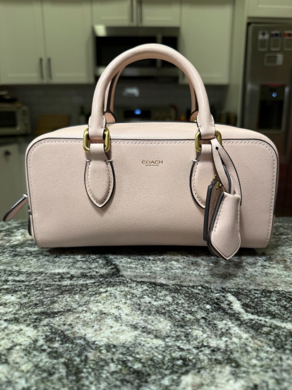 Coach Bowery Satchel in Blush Pink
